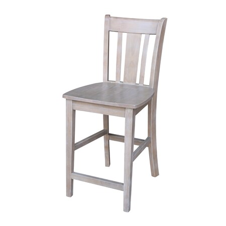 Whitewood Industries Solid Wood San Remo Counter Height Dining Stool - 24" Seat Height S09-102